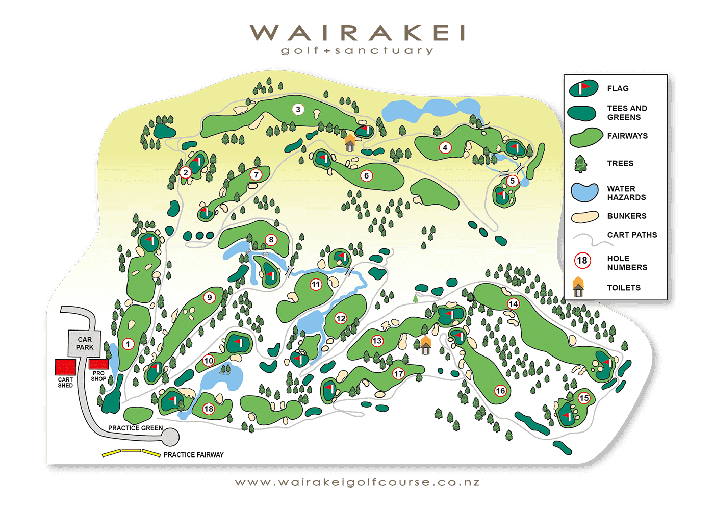 Wairakei Golf + Sanctuary Taupo Golf Course Best Golf Courses NZ